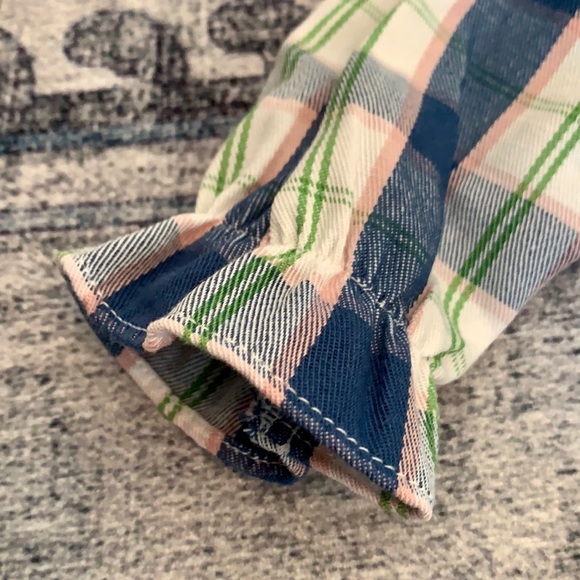 Petit Confection Baby Girl Plaid Ruffle Long Sleeve Dress Size 6 Months NWOT - Picture 3 of 9